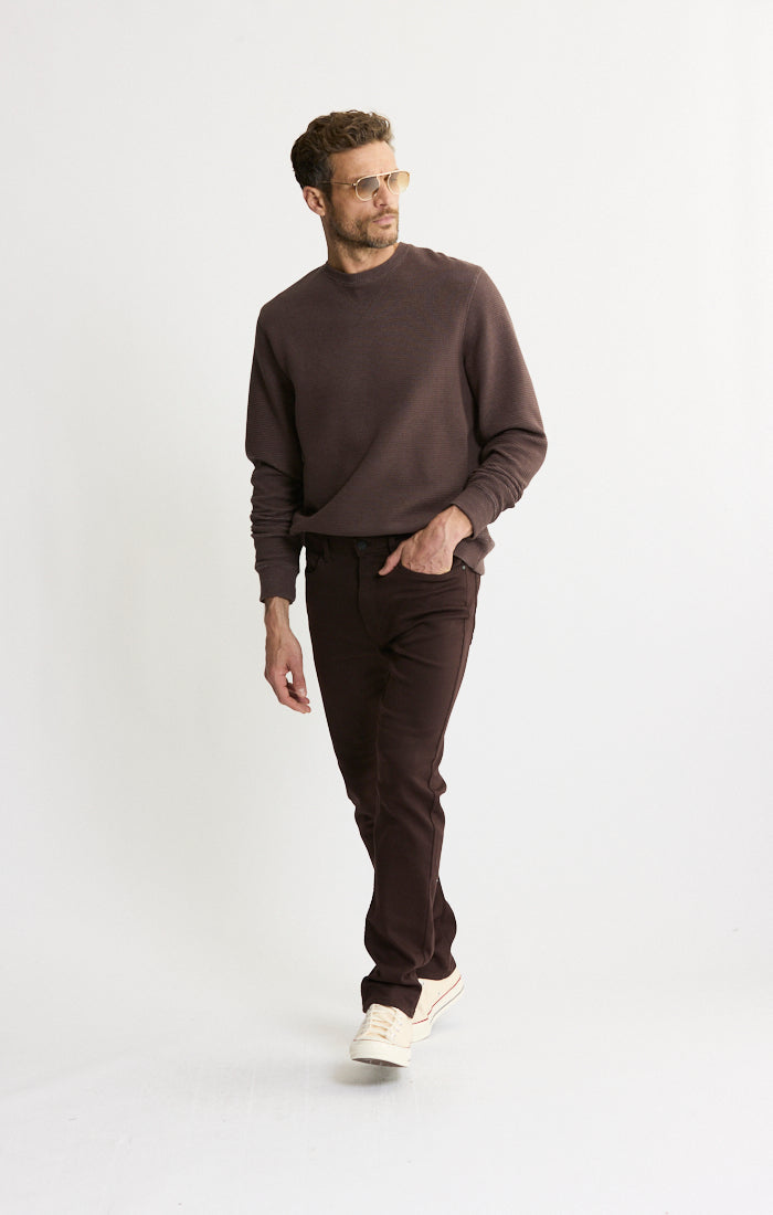 Doubleface Mesh Crewneck Pullover