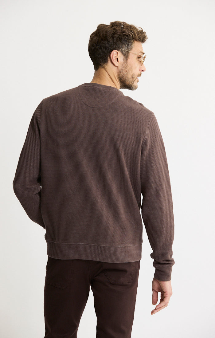 Doubleface Mesh Crewneck Pullover