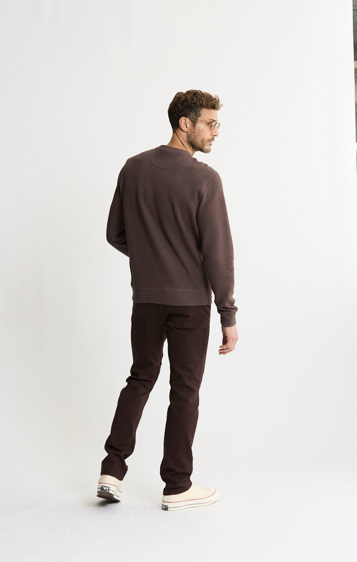 Doubleface Mesh Crewneck Pullover