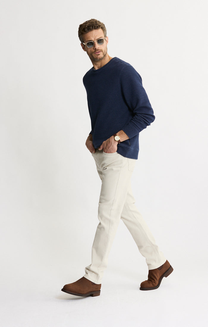 Doubleface Mesh Crewneck Pullover