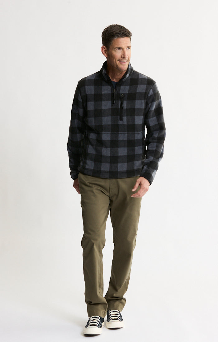 Sherpa Lined Polar Fleece Quarter Zip Pullover