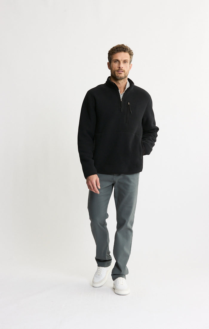 Sherpa Lined Polar Fleece Quarter Zip Pullover