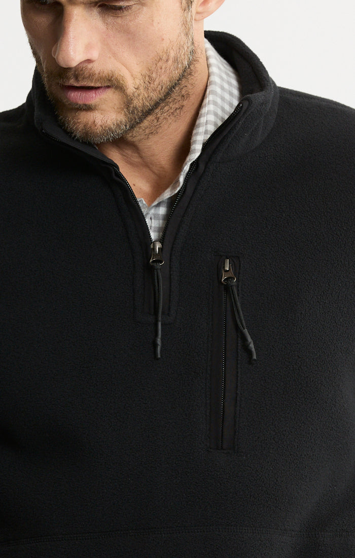 Sherpa Lined Polar Fleece Quarter Zip Pullover