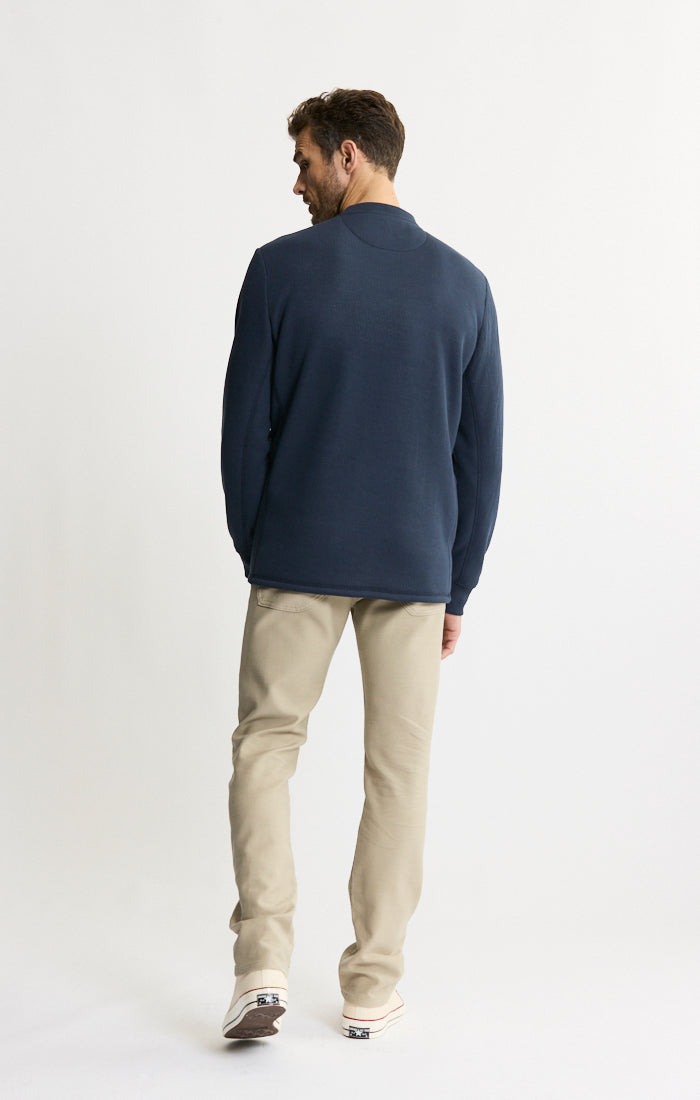 Sherpa Bonded Waffle Long Sleeve Henley