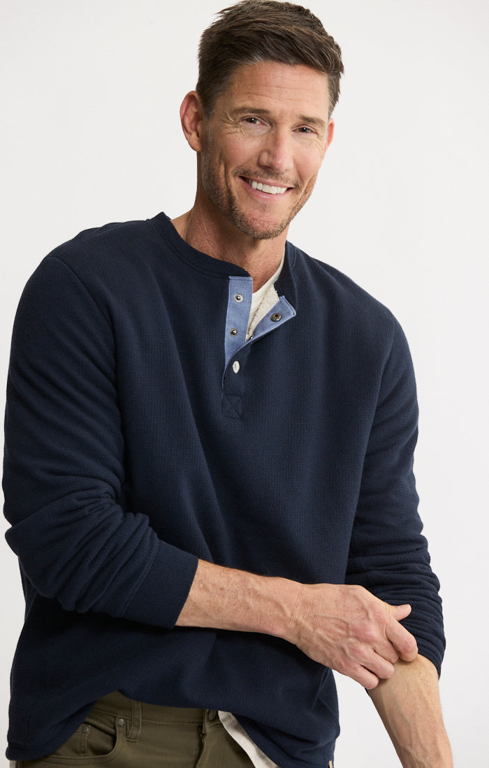 Union Sherpa Lined Recycled Jacquard Henley