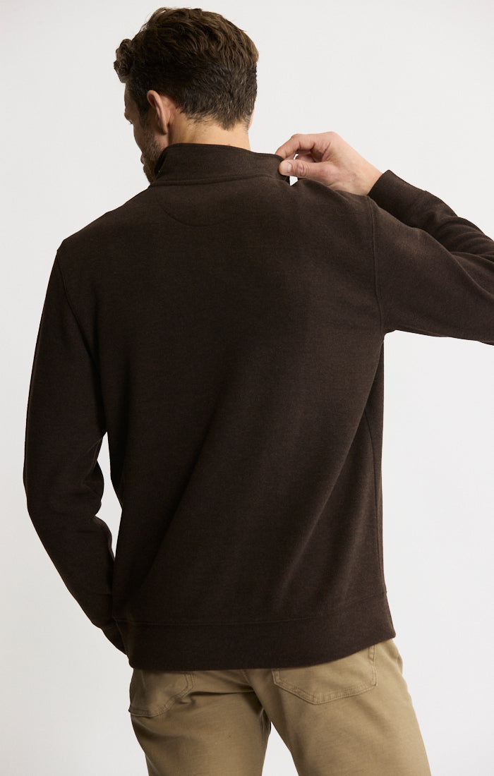 Wool Blend Quarter Zip Pullover