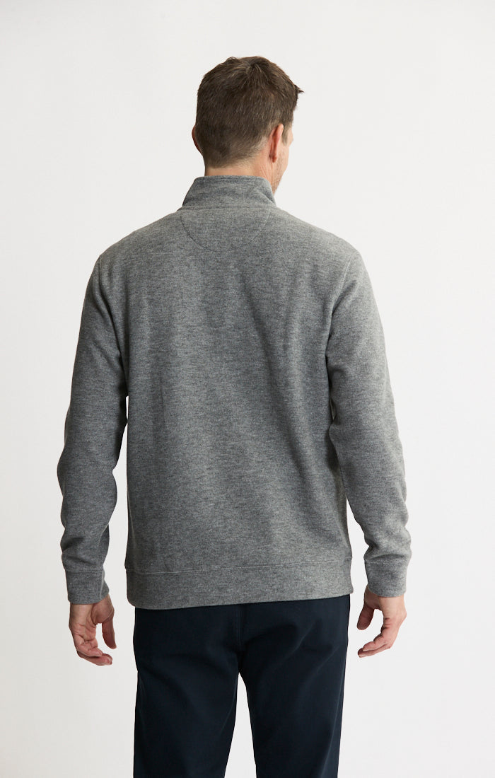 Wool Blend Quarter Zip Pullover
