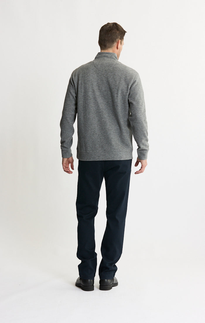 Wool Blend Quarter Zip Pullover