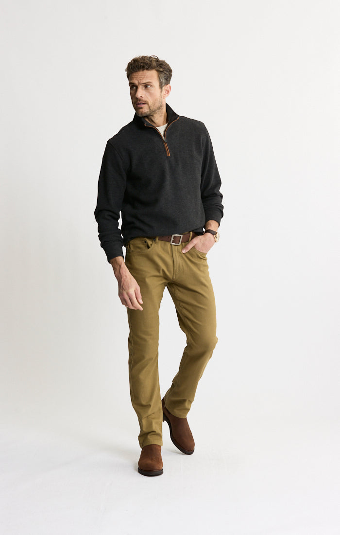 Wool Blend Quarter Zip Pullover