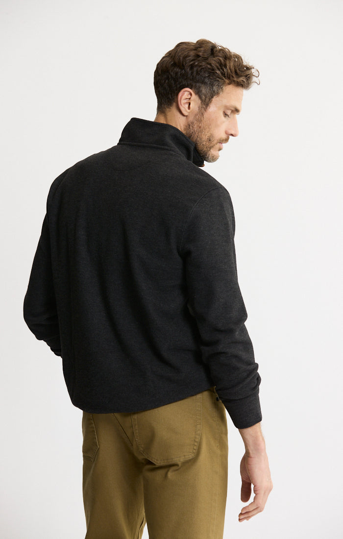 Wool Blend Quarter Zip Pullover