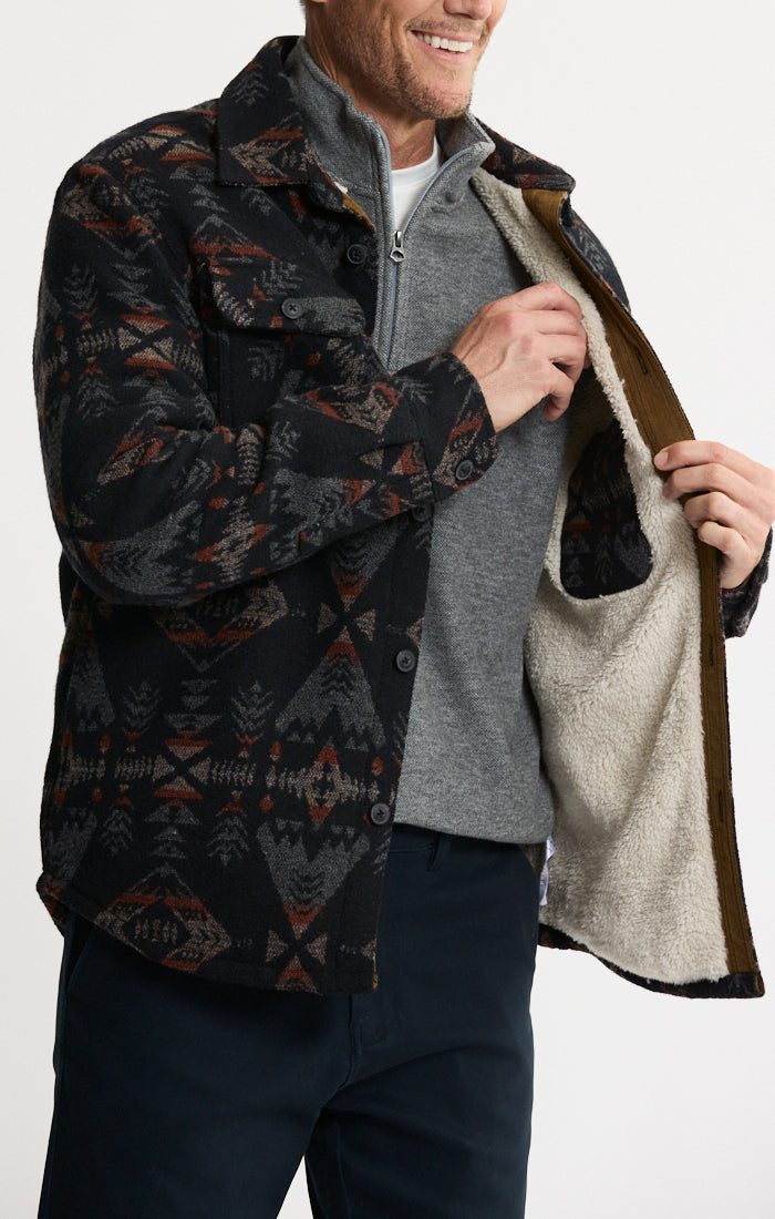 Sherpa Lined Wool Jacket