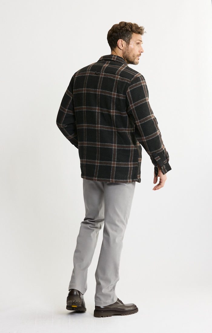 Thermal Lined Wool Blend Shirt Jacket