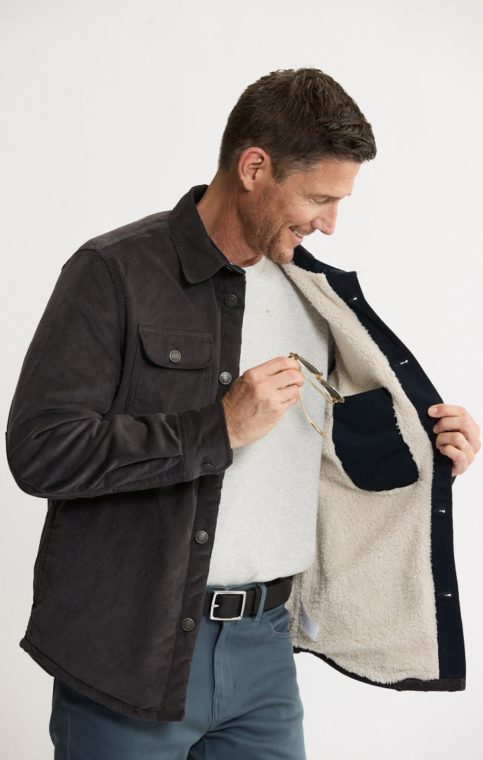 Concord Sherpa Lined Corduroy Shirt Jacket