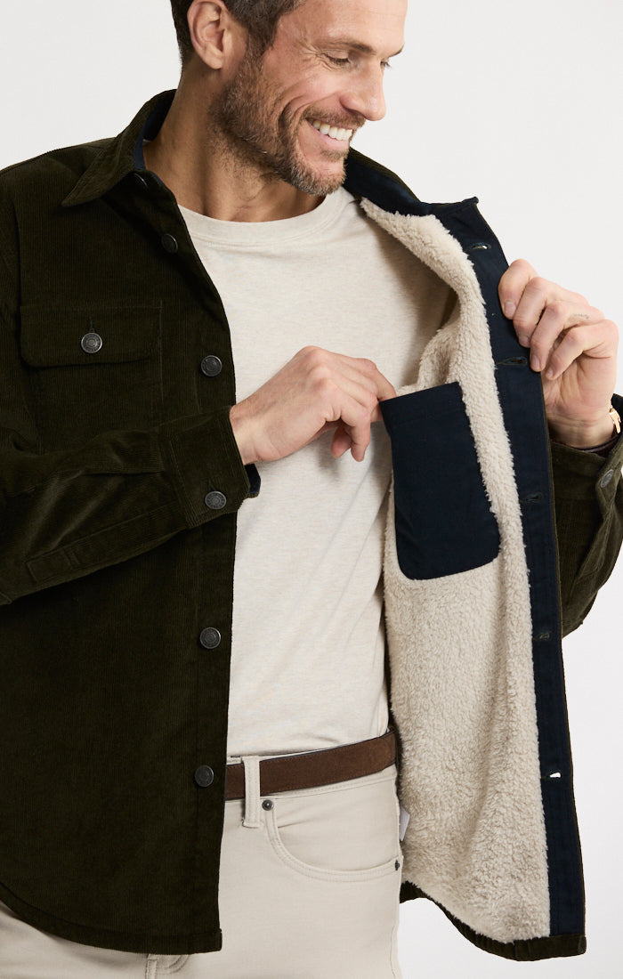 Concord Sherpa Lined Corduroy Shirt Jacket