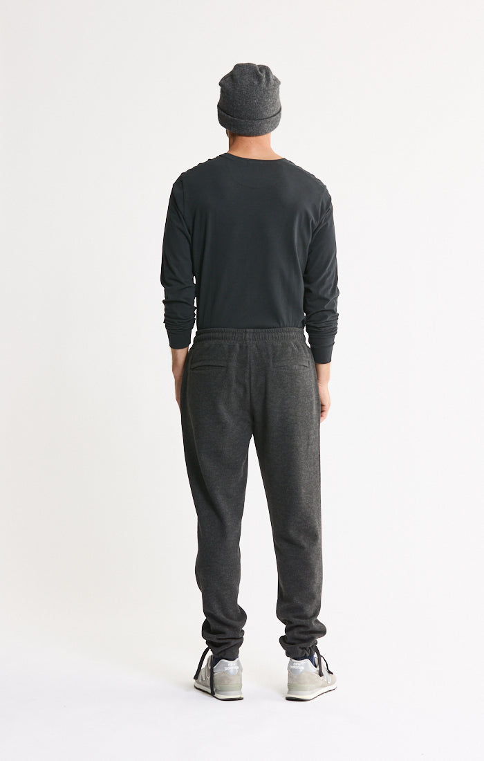 Wool Blend Knit Jogger Pants