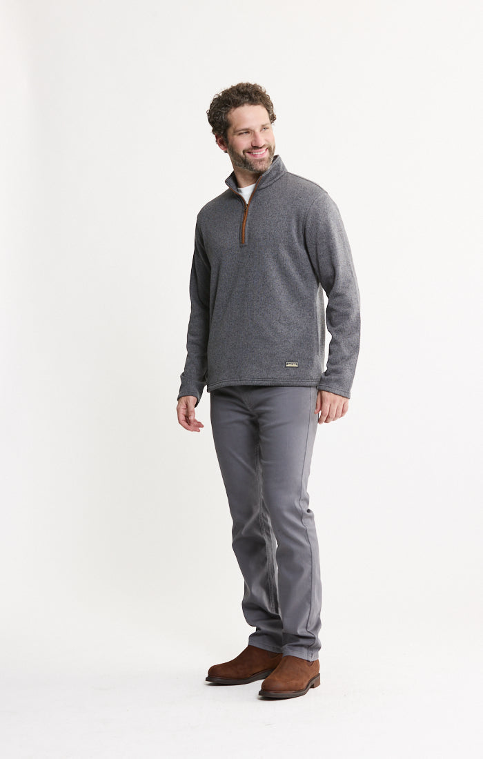 Stretch Sweater Fleece Quarter Zip Pullover