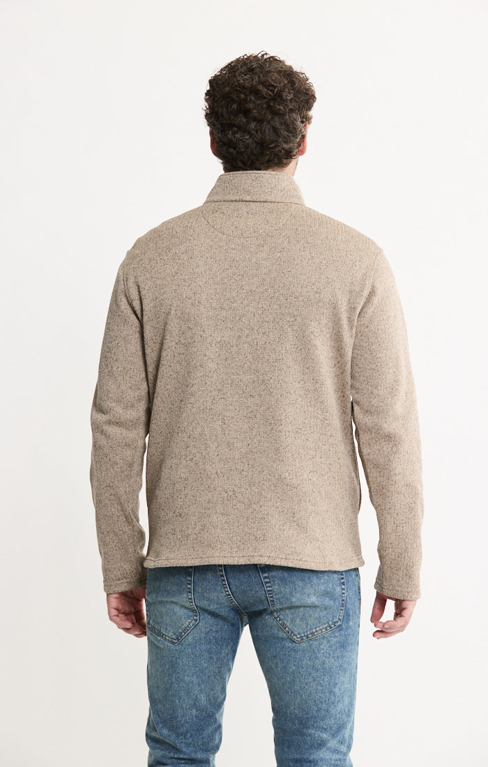 Stretch Sweater Fleece Quarter Zip Pullover