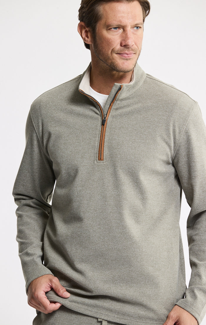 Ultra Soft Heather Quarter Zip Pullover