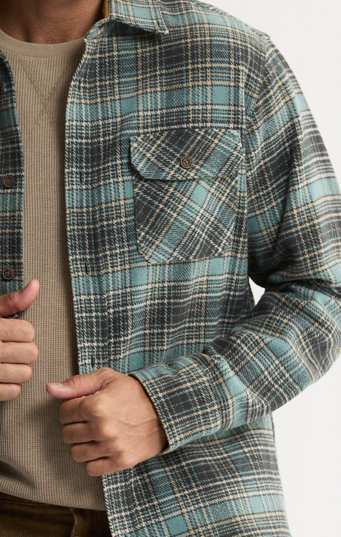 2-Pack Heritage Flannel Shirt + Thermal Crewneck