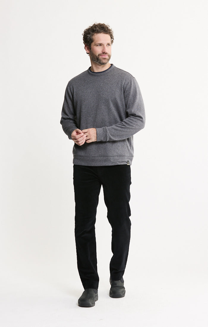 Stretch Sweater Fleece Crewneck