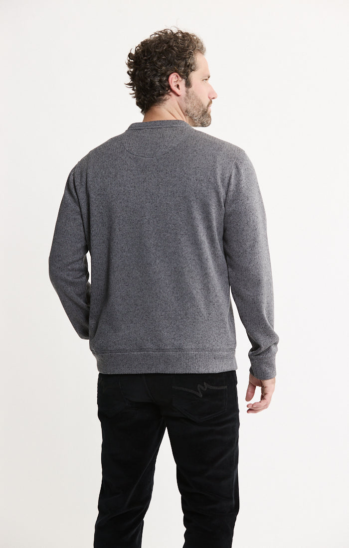 Stretch Sweater Fleece Crewneck