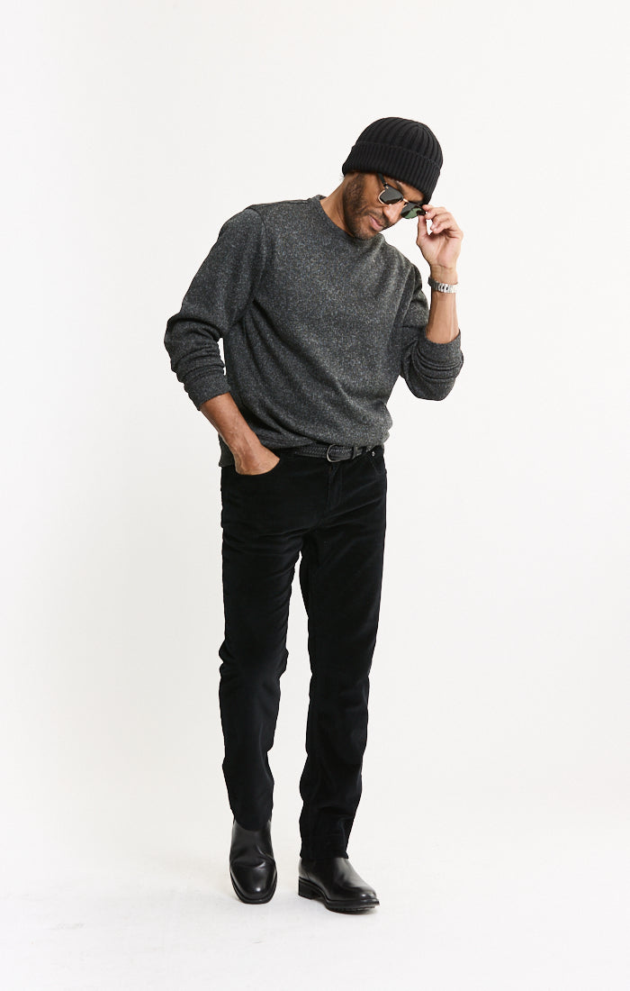 Stretch Sweater Fleece Crewneck