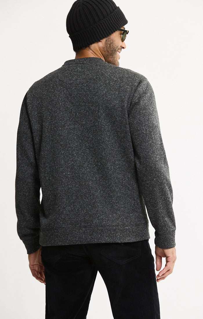 Stretch Sweater Fleece Crewneck