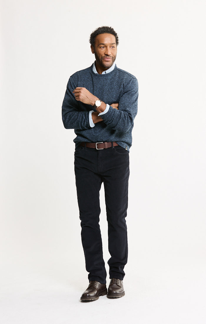 Stretch Sweater Fleece Crewneck