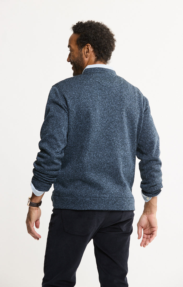 Stretch Sweater Fleece Crewneck