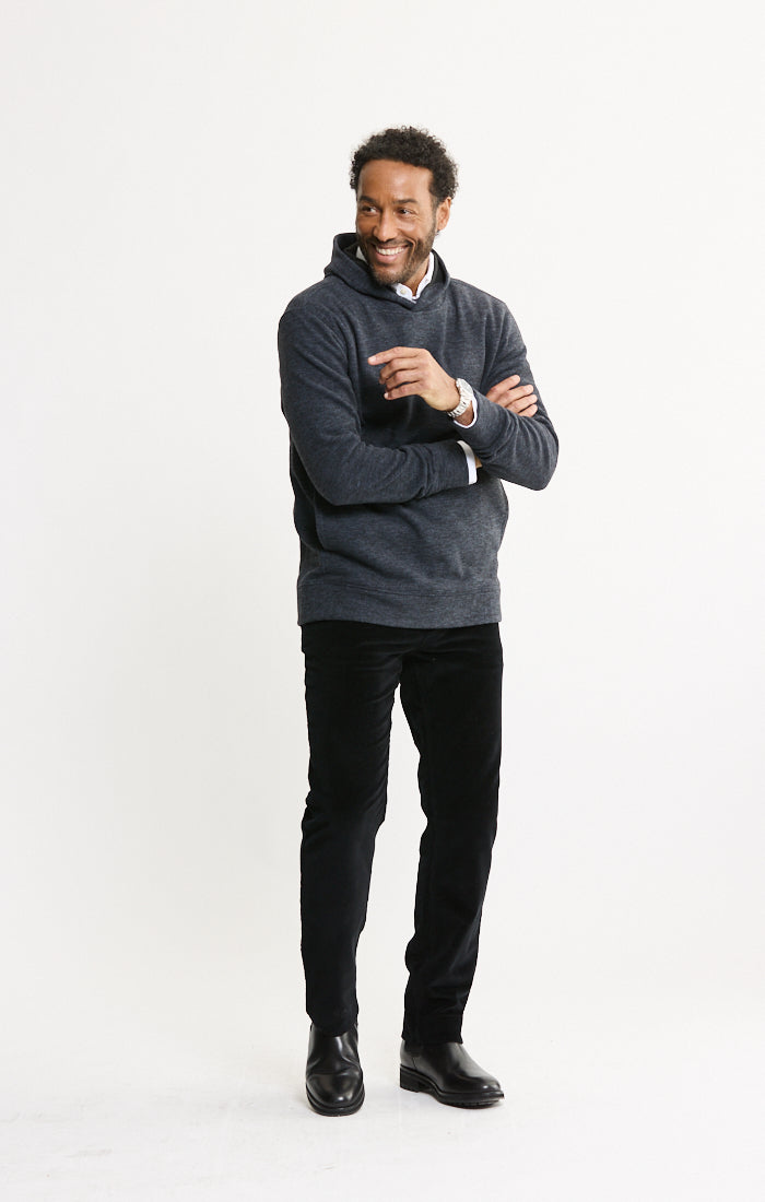 Wool Blend Pullover Hoodie