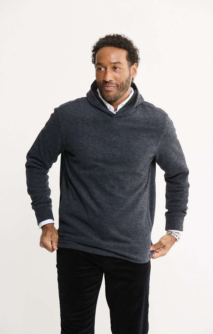 Wool Blend Pullover Hoodie