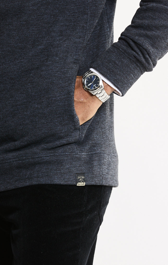 Wool Blend Pullover Hoodie