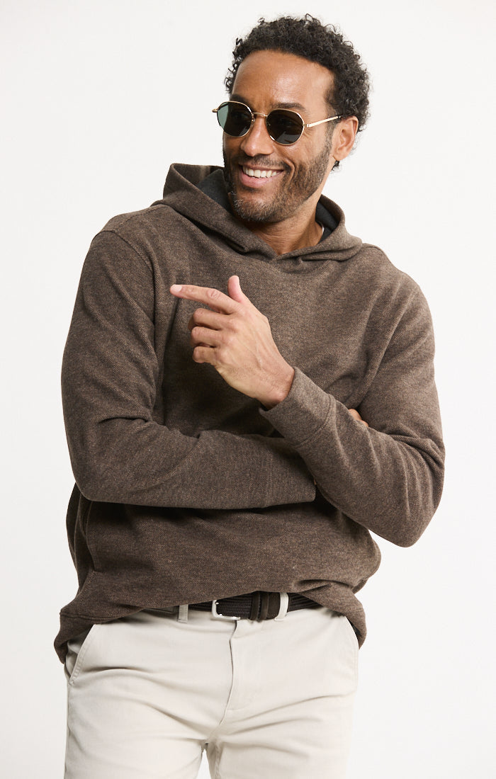 Wool Blend Pullover Hoodie