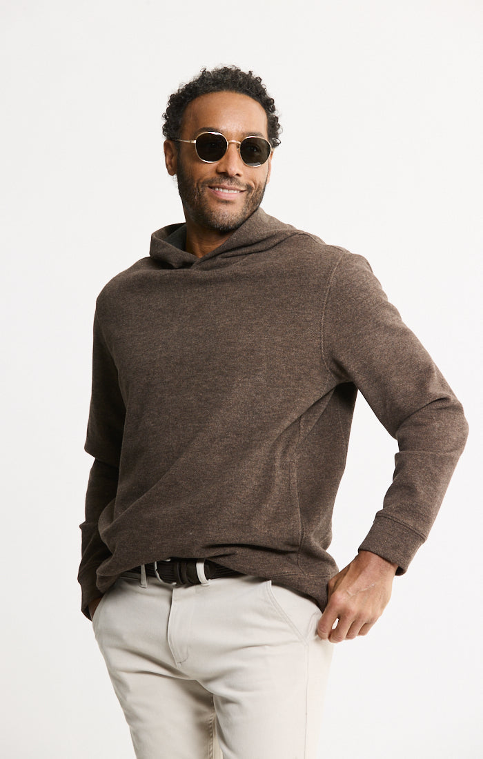 Wool Blend Pullover Hoodie