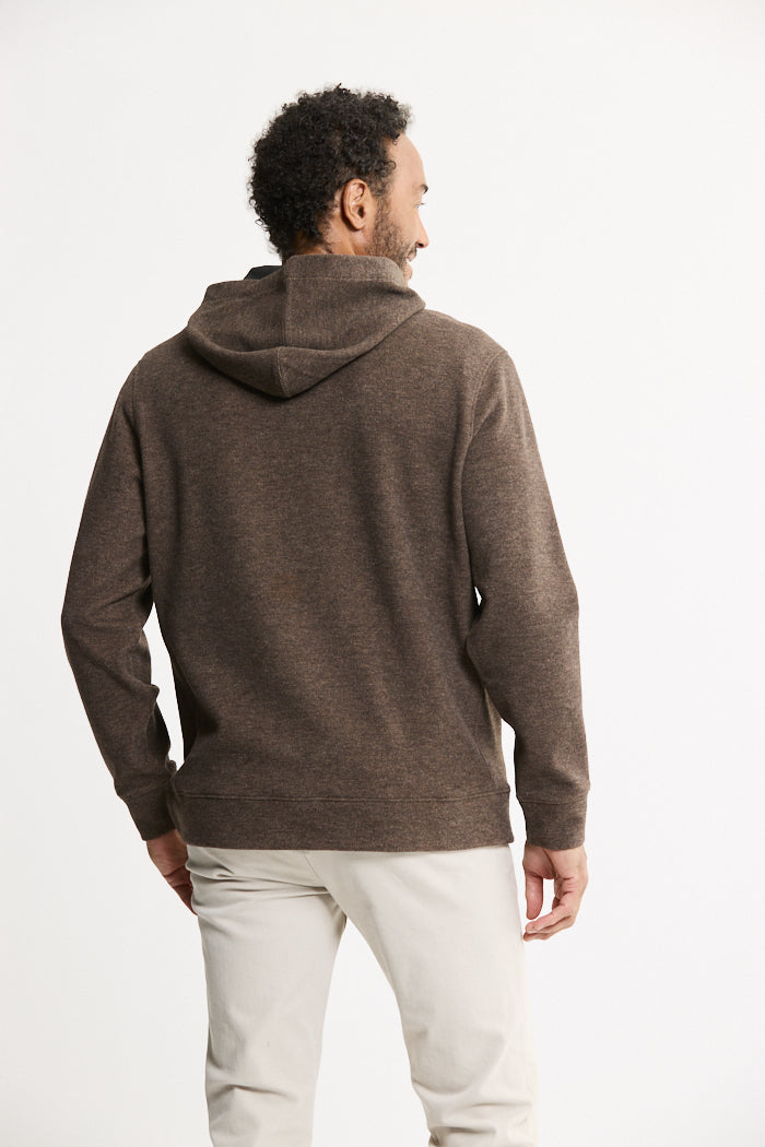 Wool Blend Pullover Hoodie