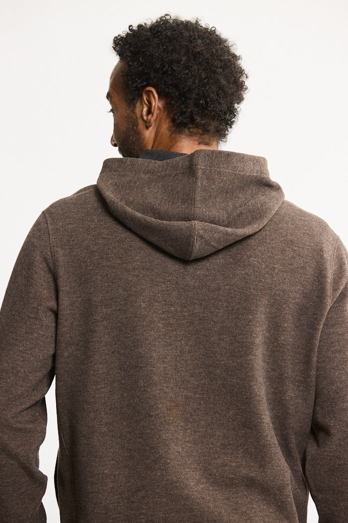 Wool Blend Pullover Hoodie