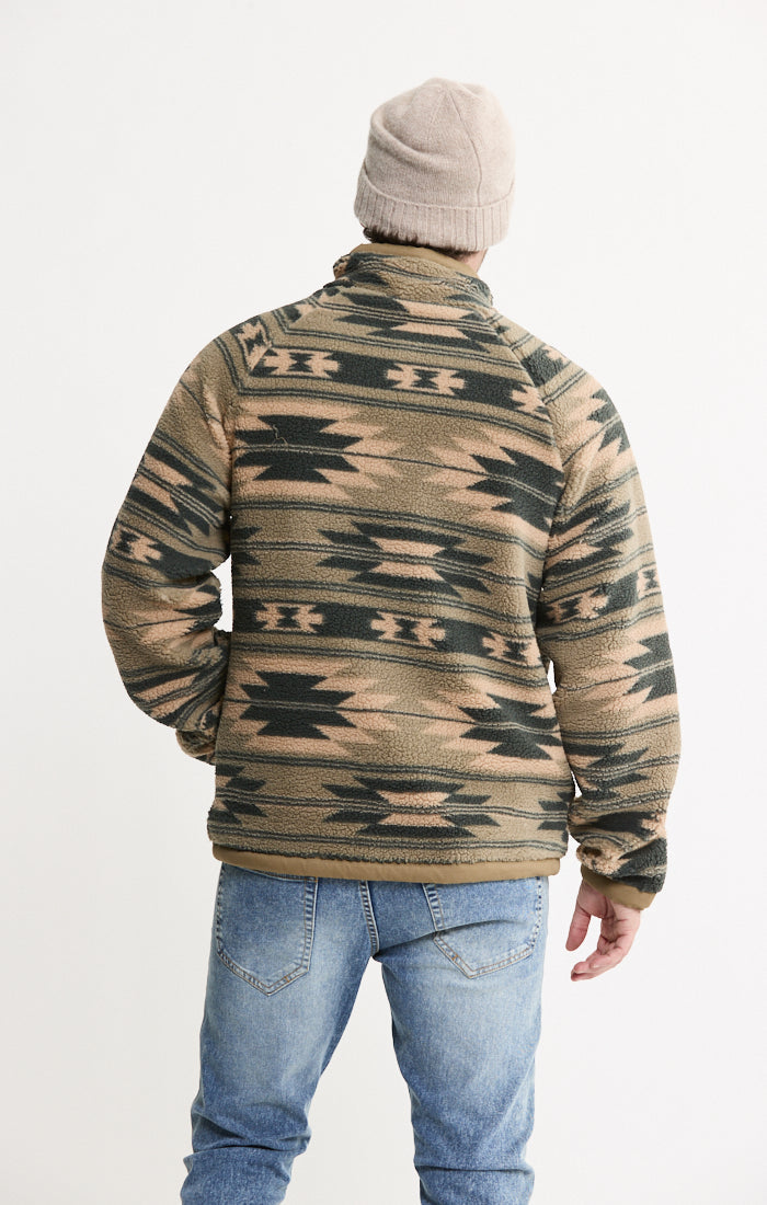 Sherpa Jacquard Full Zip Jacket