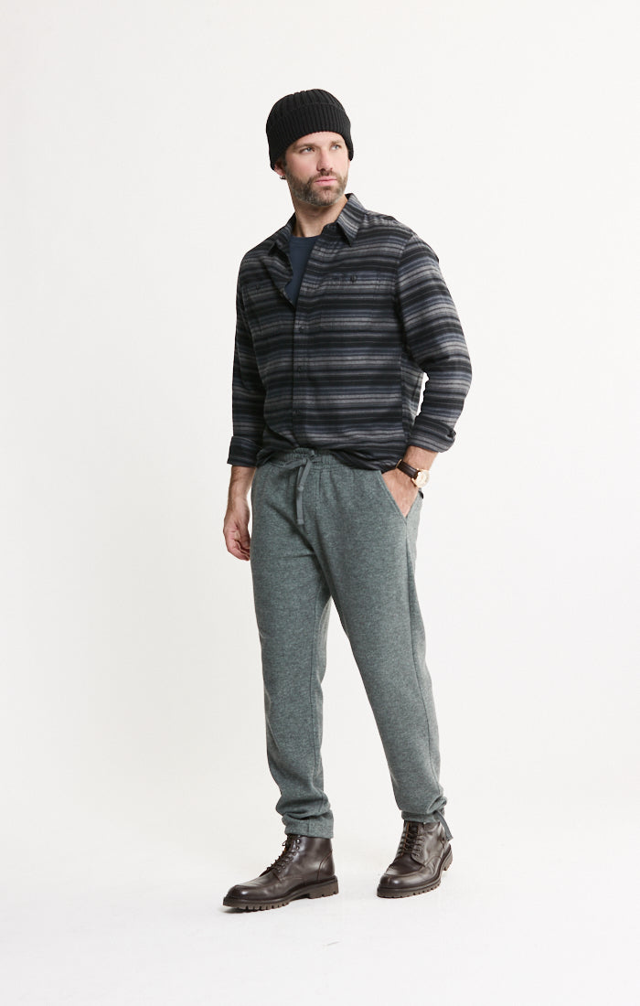 Wool Blend Knit Jogger Pants