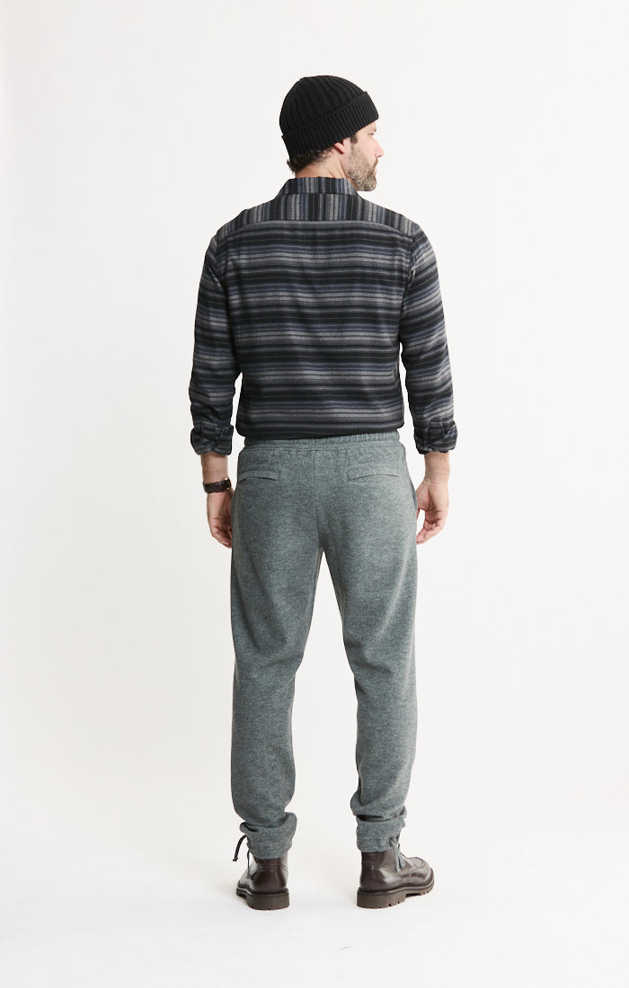 Wool Blend Knit Jogger Pants