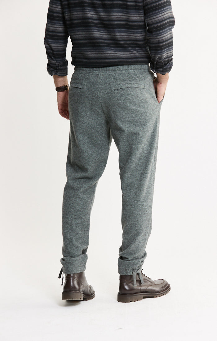 Wool Blend Knit Jogger Pants