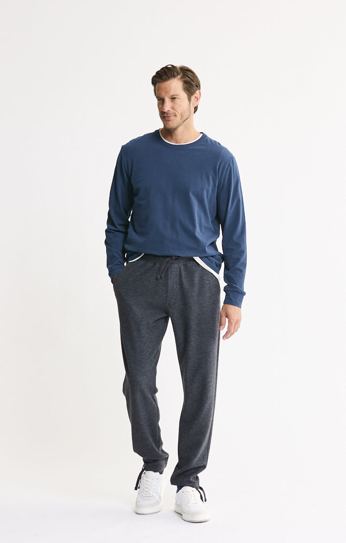 Wool Blend Knit Jogger Pants