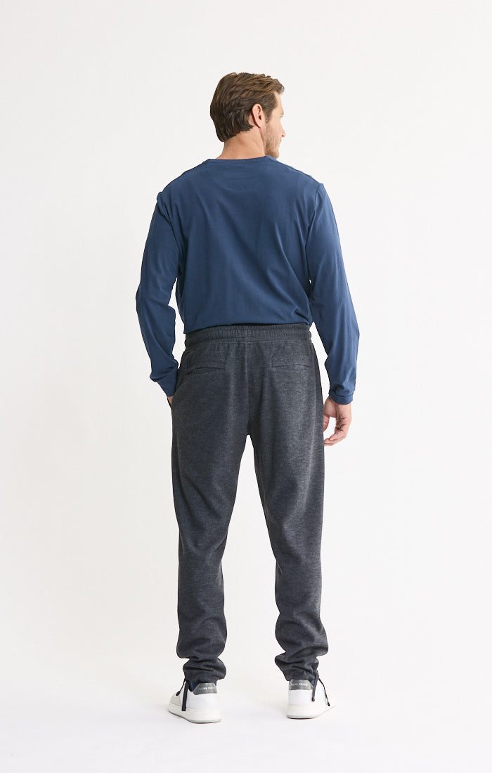 Wool Blend Knit Jogger Pants