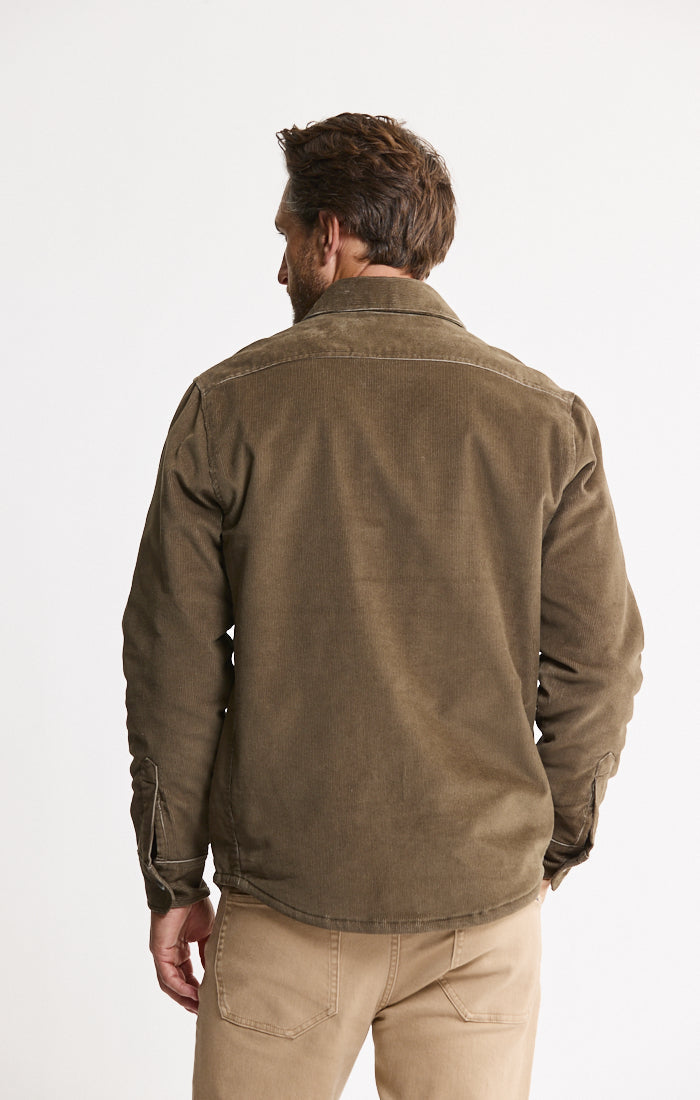 Sherpa Lined Corduroy Shirt Jacket