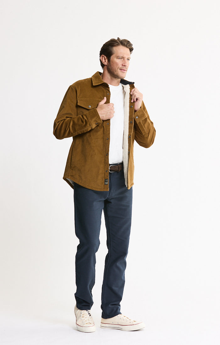 Sherpa Lined Corduroy Shirt Jacket