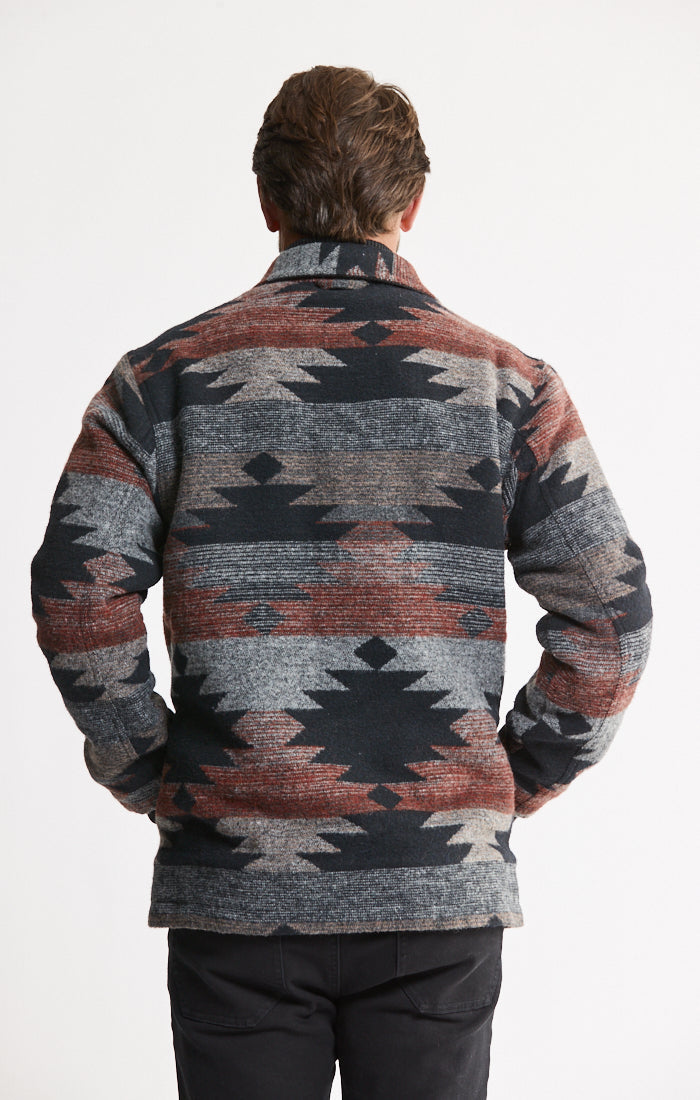 Sherpa Lined Wool Blend Jacket