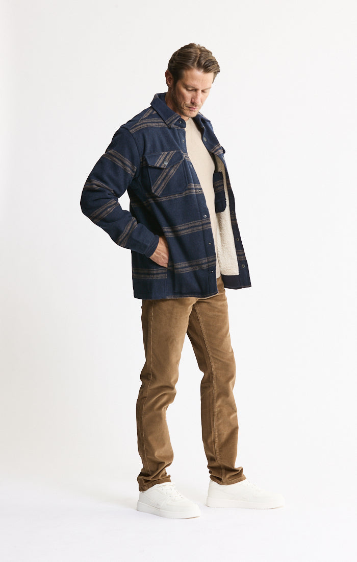 Sherpa Lined Wool Blend Jacket