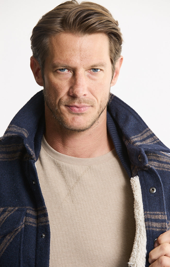 Sherpa Lined Wool Blend Jacket