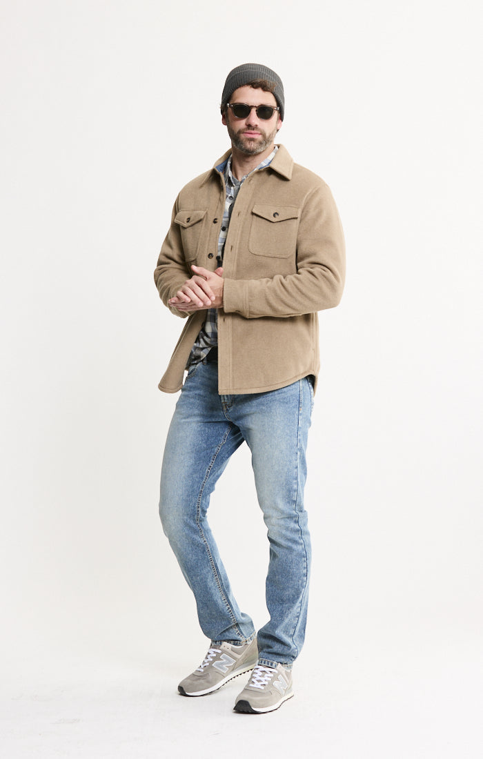 Luxe Soft-Blend Quilt Lined Overshirt