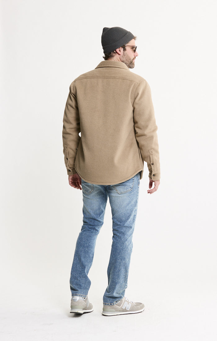 Luxe Soft-Blend Quilt Lined Overshirt