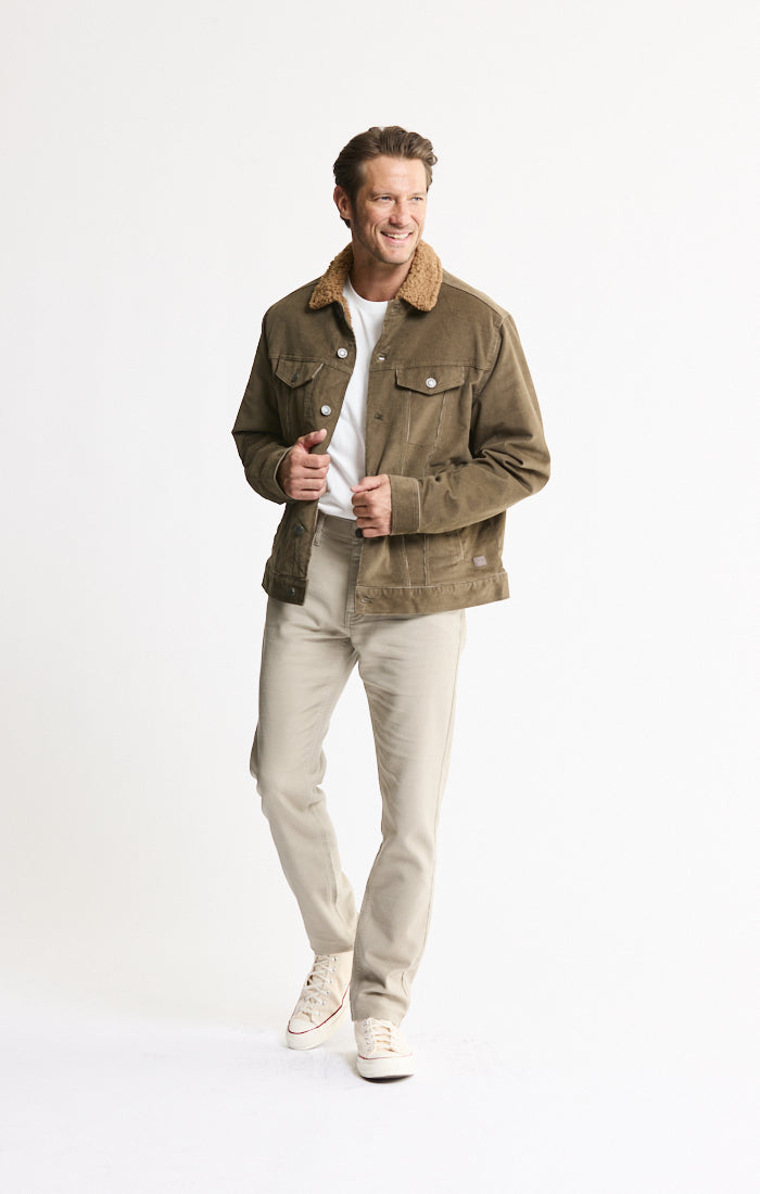 Corduroy Sherpa Lined Trucker Jacket